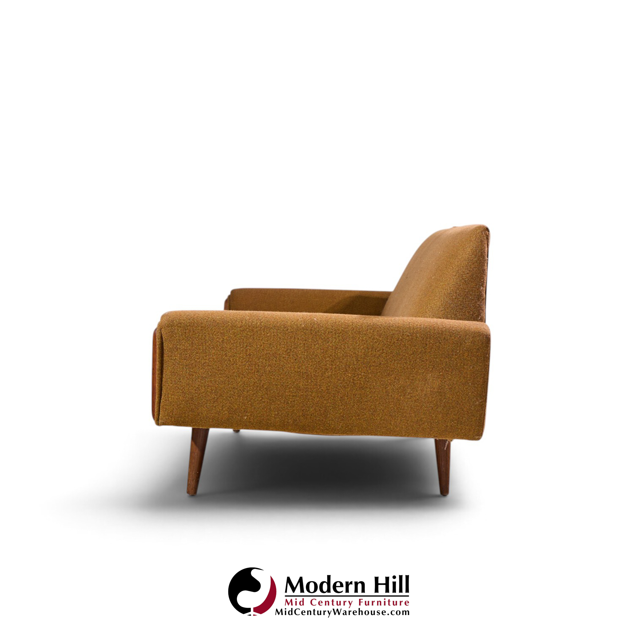 adrian pearsall for craft associates mid century walnut gondola sofa
