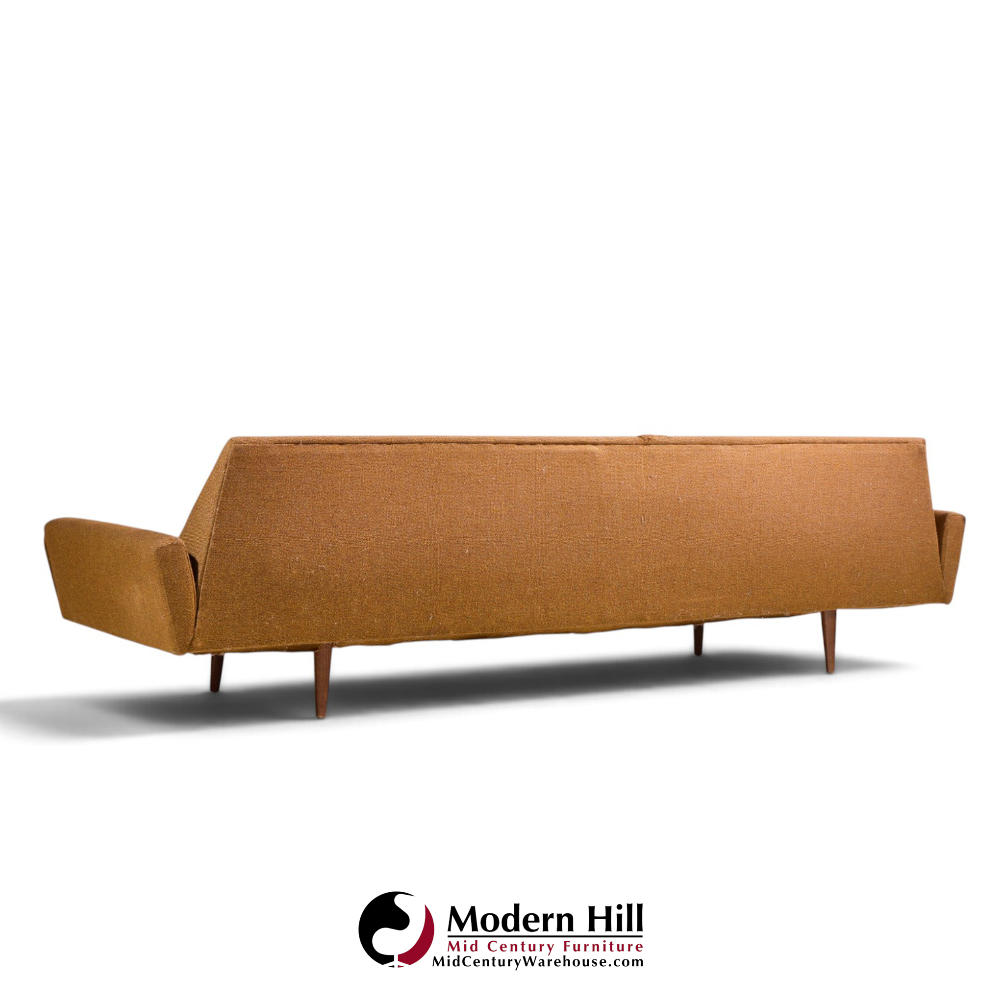 adrian pearsall for craft associates mid century walnut gondola sofa