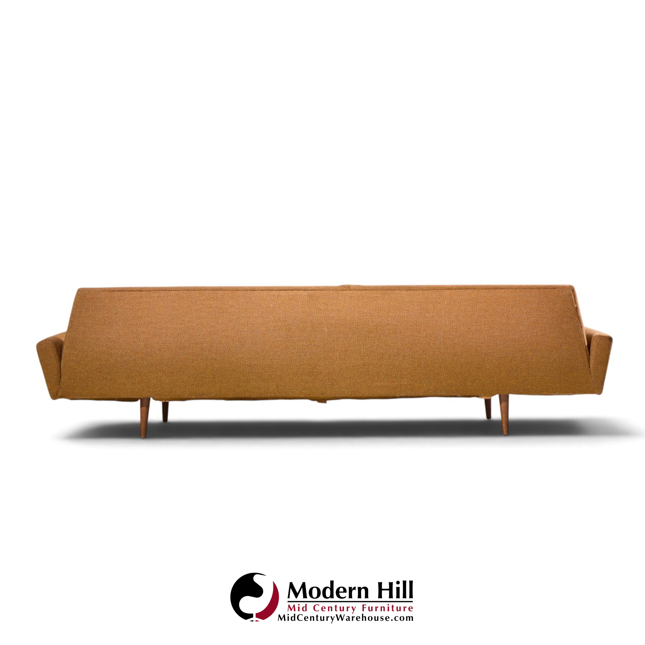 adrian pearsall for craft associates mid century walnut gondola sofa