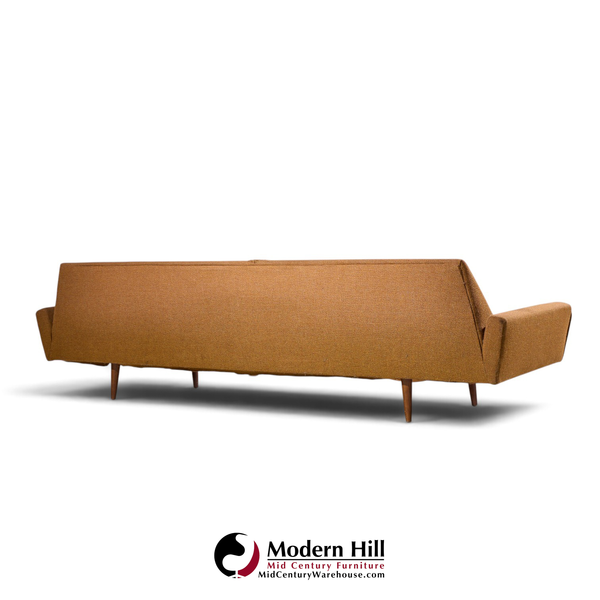 adrian pearsall for craft associates mid century walnut gondola sofa