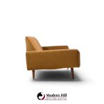adrian pearsall for craft associates mid century walnut gondola sofa