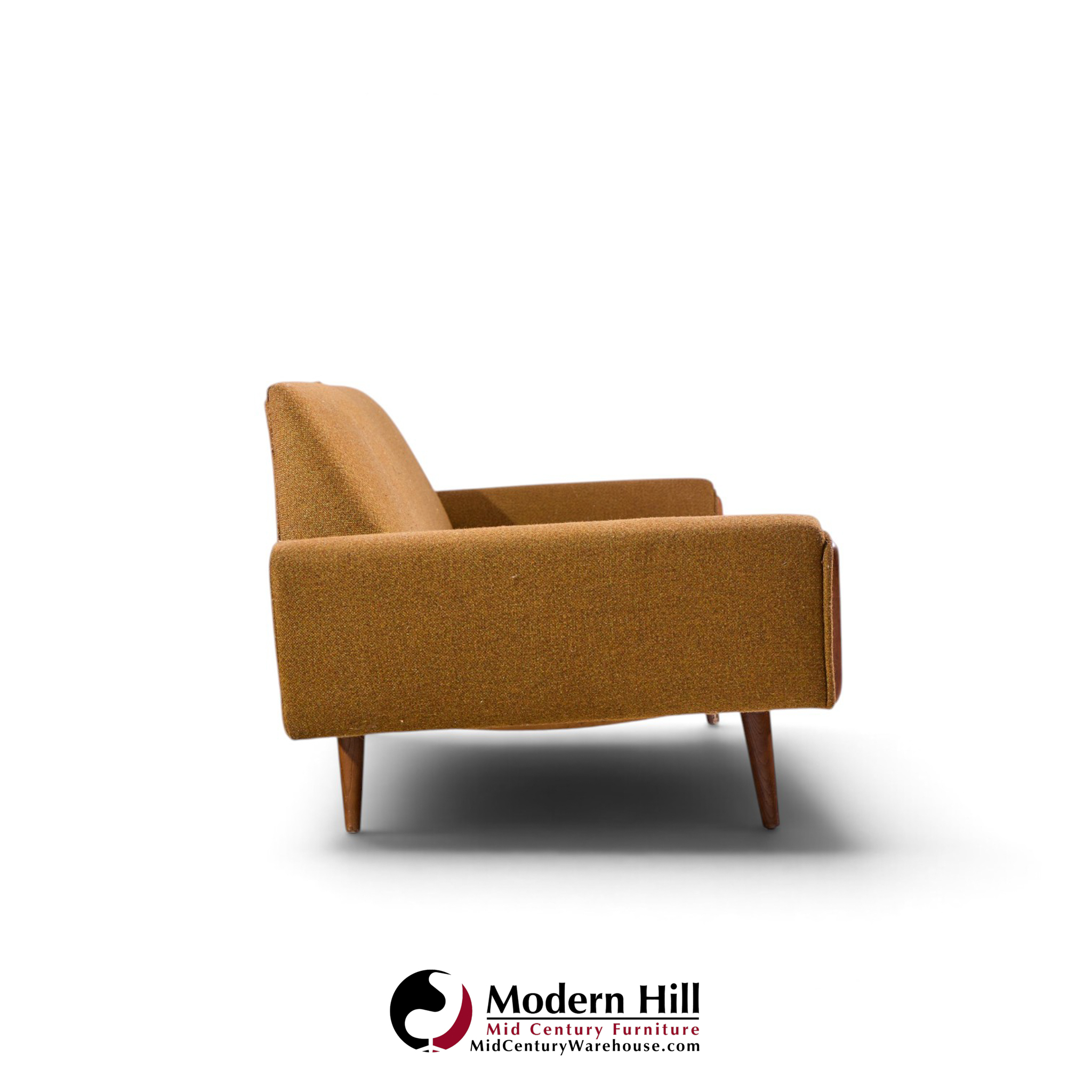 adrian pearsall for craft associates mid century walnut gondola sofa