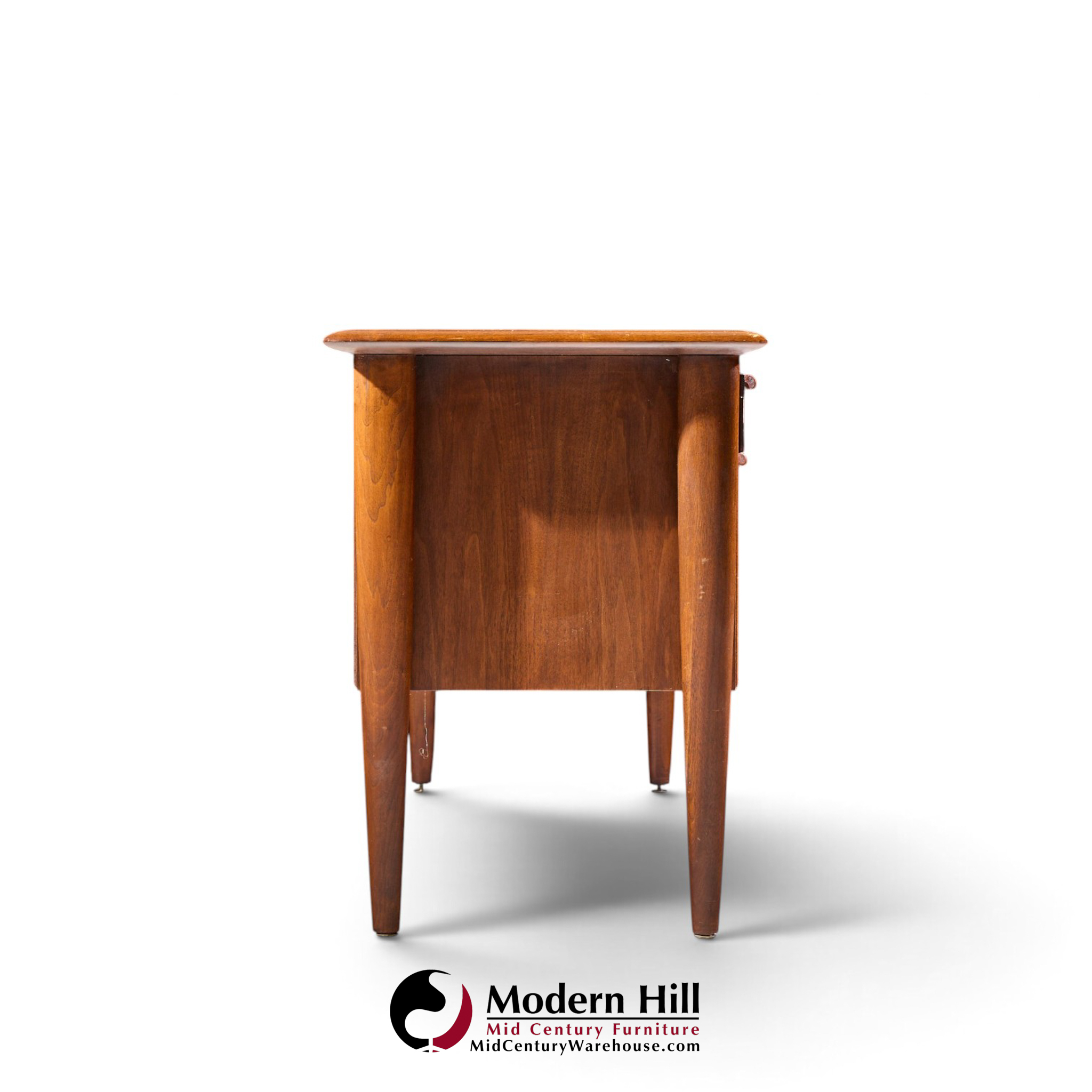 alma castilian mid century walnut credenza