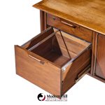 alma castilian mid century walnut credenza