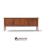 alma castilian mid century walnut credenza
