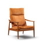 arne vodder for france & daverkosen fd 164 mid century danish teak reclining lounge chair