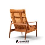 arne vodder for france & daverkosen fd 164 mid century danish teak reclining lounge chair