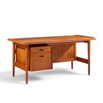 arne vodder for sibast mid century danish teak executive desk