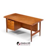 arne vodder for sibast mid century danish teak executive desk