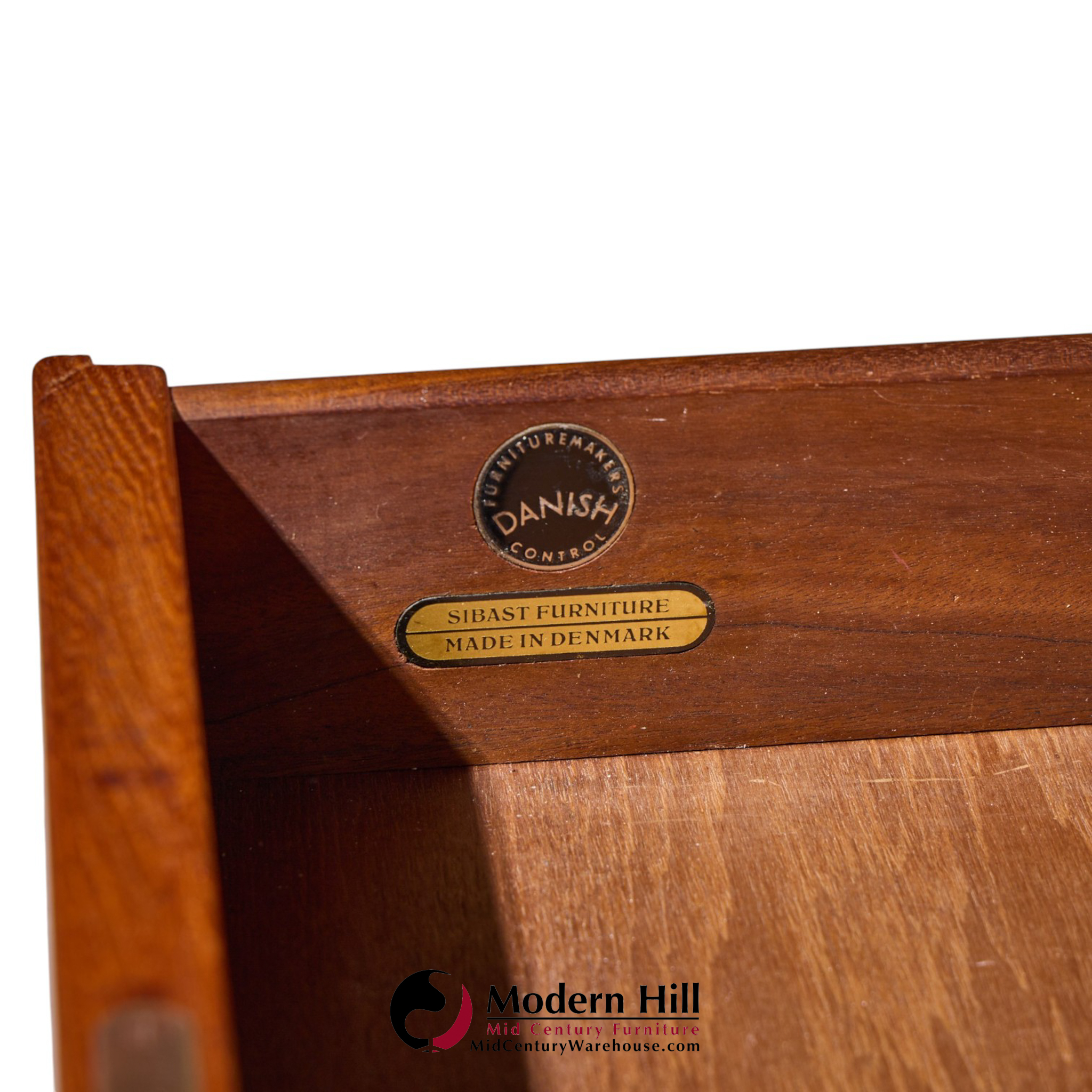 arne vodder for sibast mid century danish teak executive desk