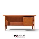 arne vodder for sibast mid century danish teak executive desk