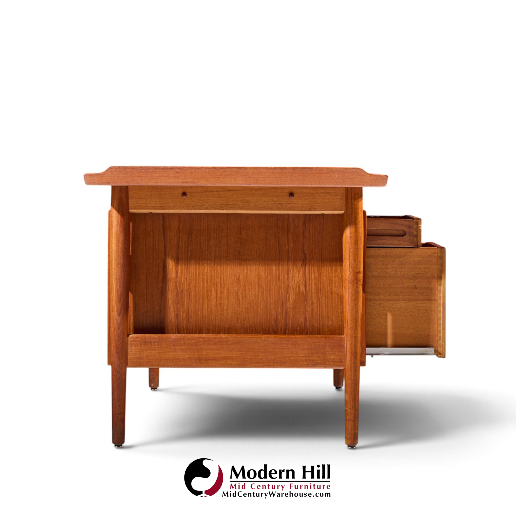 arne vodder for sibast mid century danish teak executive desk