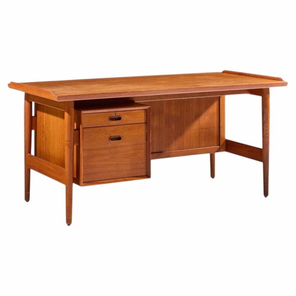 arne vodder for sibast mid century danish teak executive desk