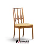 broyhill brasilia mid century walnut dining chairs - set of 6