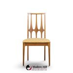 broyhill brasilia mid century walnut dining chairs - set of 6