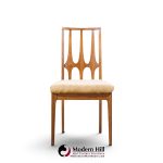 broyhill brasilia mid century walnut dining chairs - set of 6