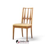 broyhill brasilia mid century walnut dining chairs - set of 6