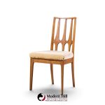 broyhill brasilia mid century walnut dining chairs - set of 6