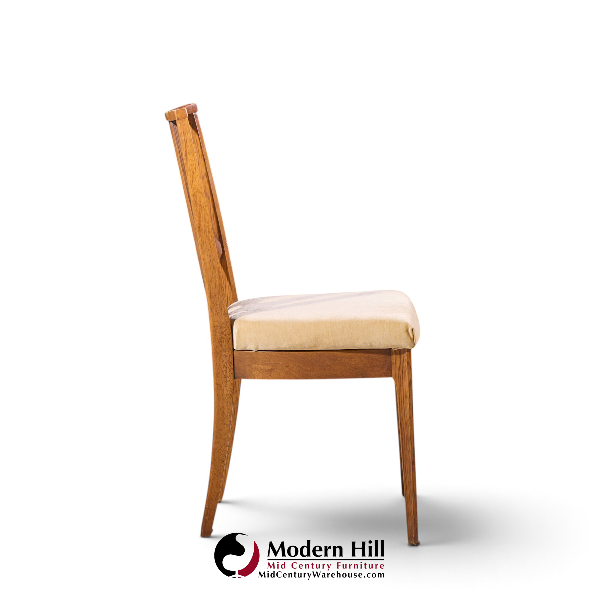 broyhill brasilia mid century walnut dining chairs - set of 6