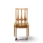 broyhill brasilia mid century walnut dining chairs - set of 6