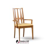 broyhill brasilia mid century walnut dining chairs - set of 6