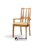 broyhill brasilia mid century walnut dining chairs - set of 6