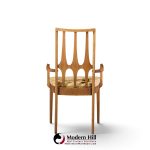 broyhill brasilia mid century walnut dining chairs - set of 6