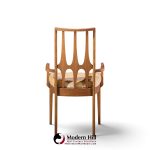 broyhill brasilia mid century walnut dining chairs - set of 6