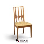 broyhill brasilia mid century walnut dining chairs - set of 6