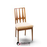 broyhill brasilia mid century walnut dining chairs - set of 6