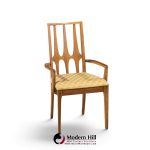 broyhill brasilia mid century walnut dining chairs - set of 6