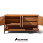 broyhill brasilia mid century walnut fluted credenza