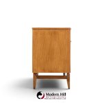 broyhill brasilia mid century walnut and brass 6 drawer dresser