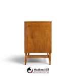 broyhill brasilia mid century walnut and brass 6 drawer dresser