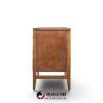 broyhill brasilia mid century walnut and brass credenza