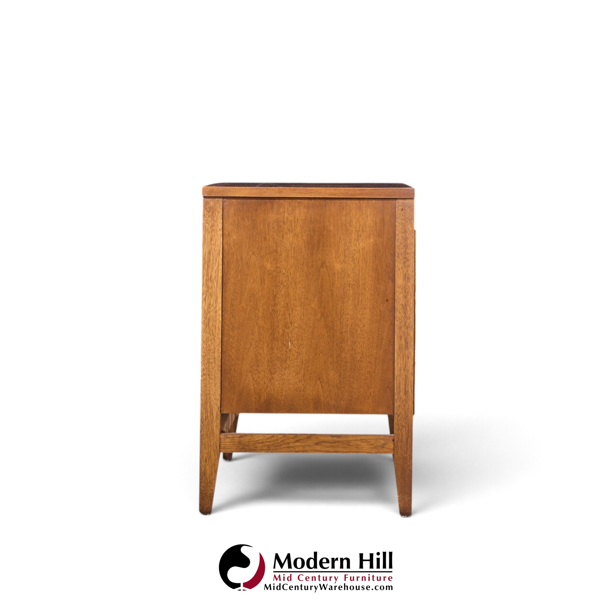 broyhill brasilia mid century walnut and brass credenza with hutch