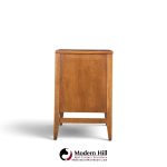 broyhill brasilia mid century walnut and brass credenza with hutch