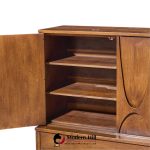 broyhill brasilia mid century walnut and brass gentleman chest highboy dresser