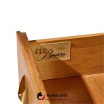 broyhill brasilia mid century walnut and brass gentlemans chest highboy dresser