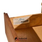 broyhill brasilia mid century walnut and brass lowboy 9 drawer dresser