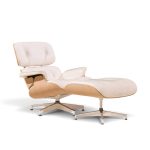 charles and ray eames for herman miller mid century white oak eames lounge chair and ottoman