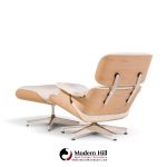 charles and ray eames for herman miller mid century white oak eames lounge chair and ottoman