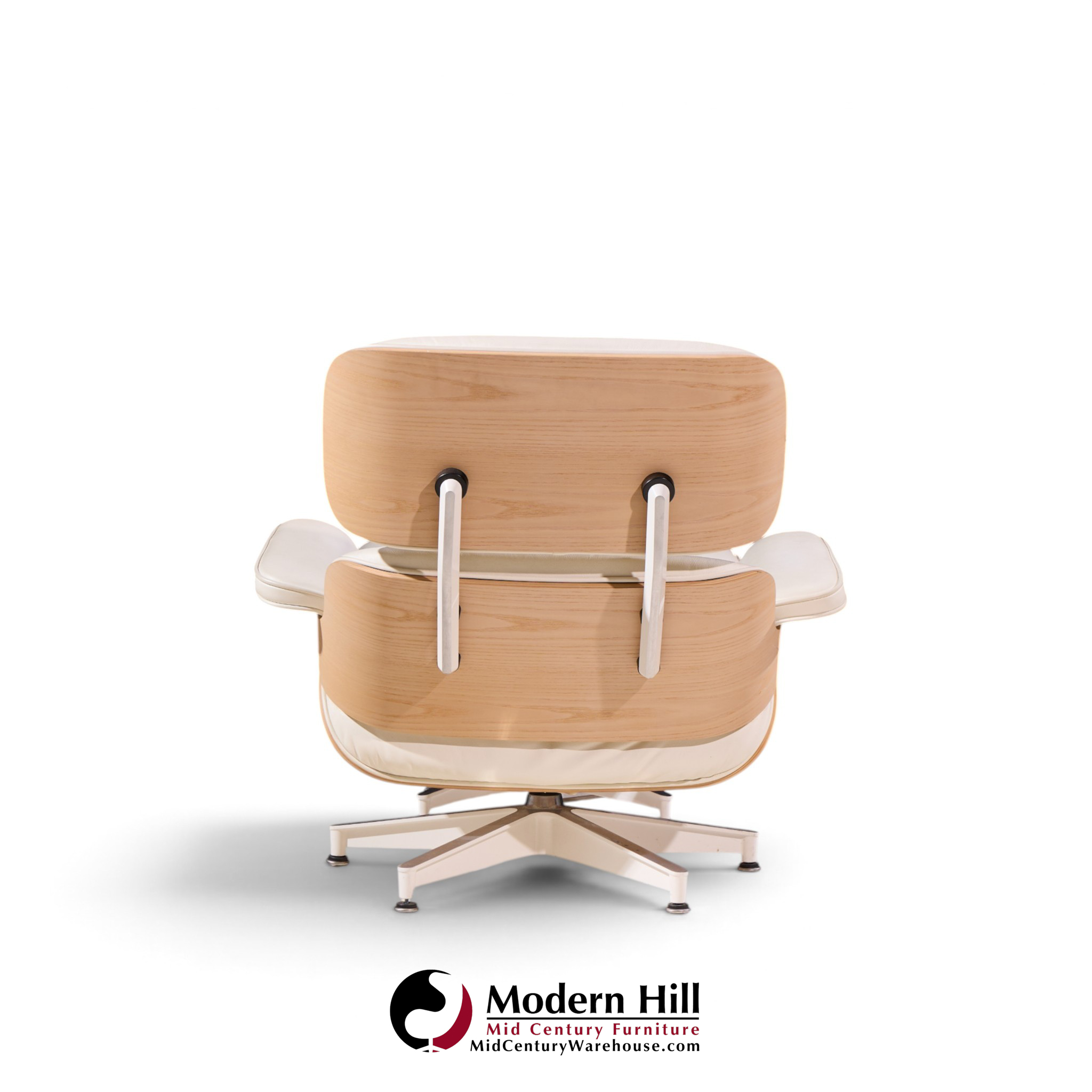 charles and ray eames for herman miller mid century white oak eames lounge chair and ottoman