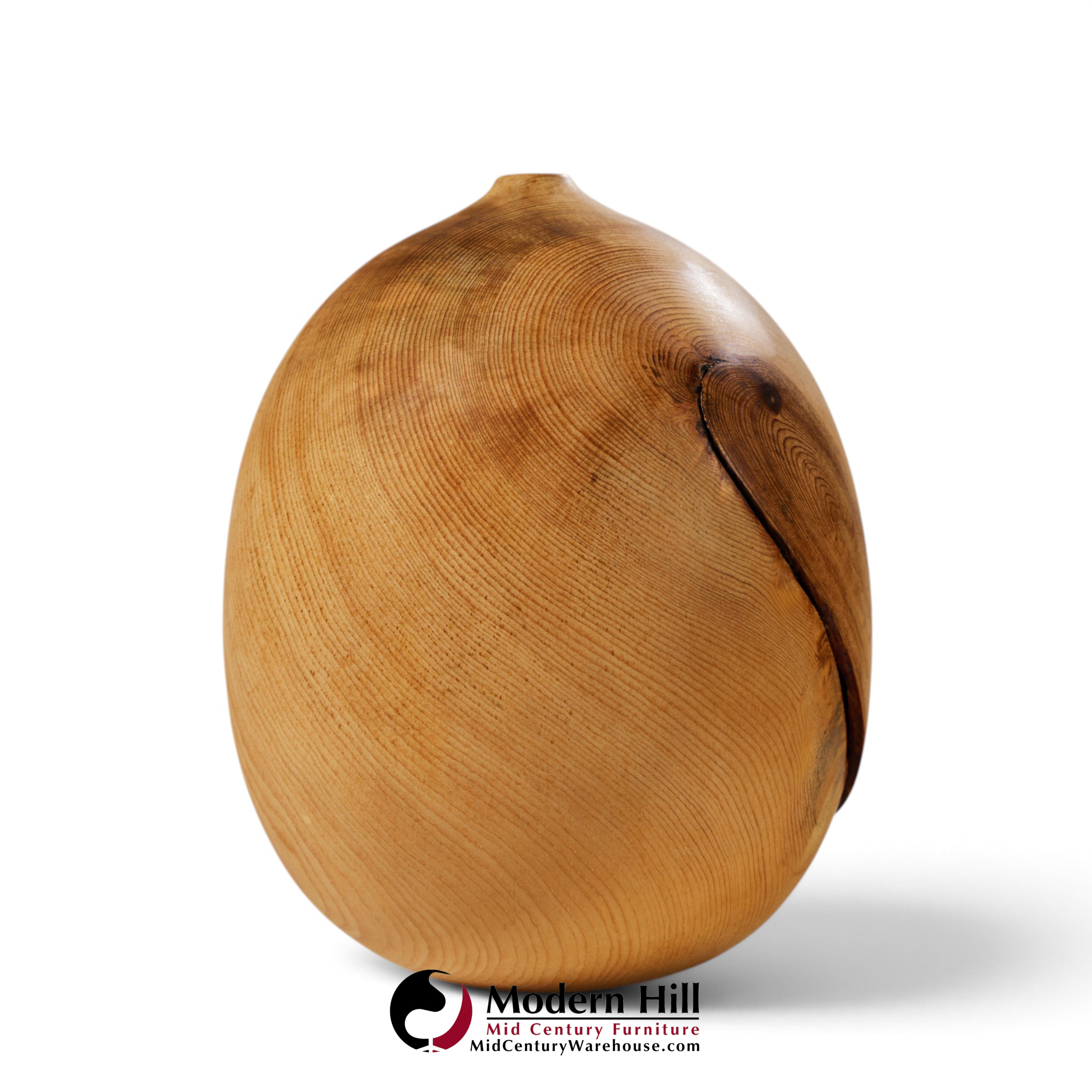 david ellsworth mid century hollow form vessel pine pot