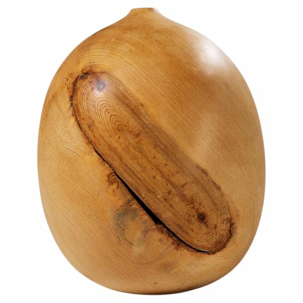 david ellsworth mid century hollow form vessel pine pot