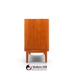dux style mid century walnut tambour door credenza