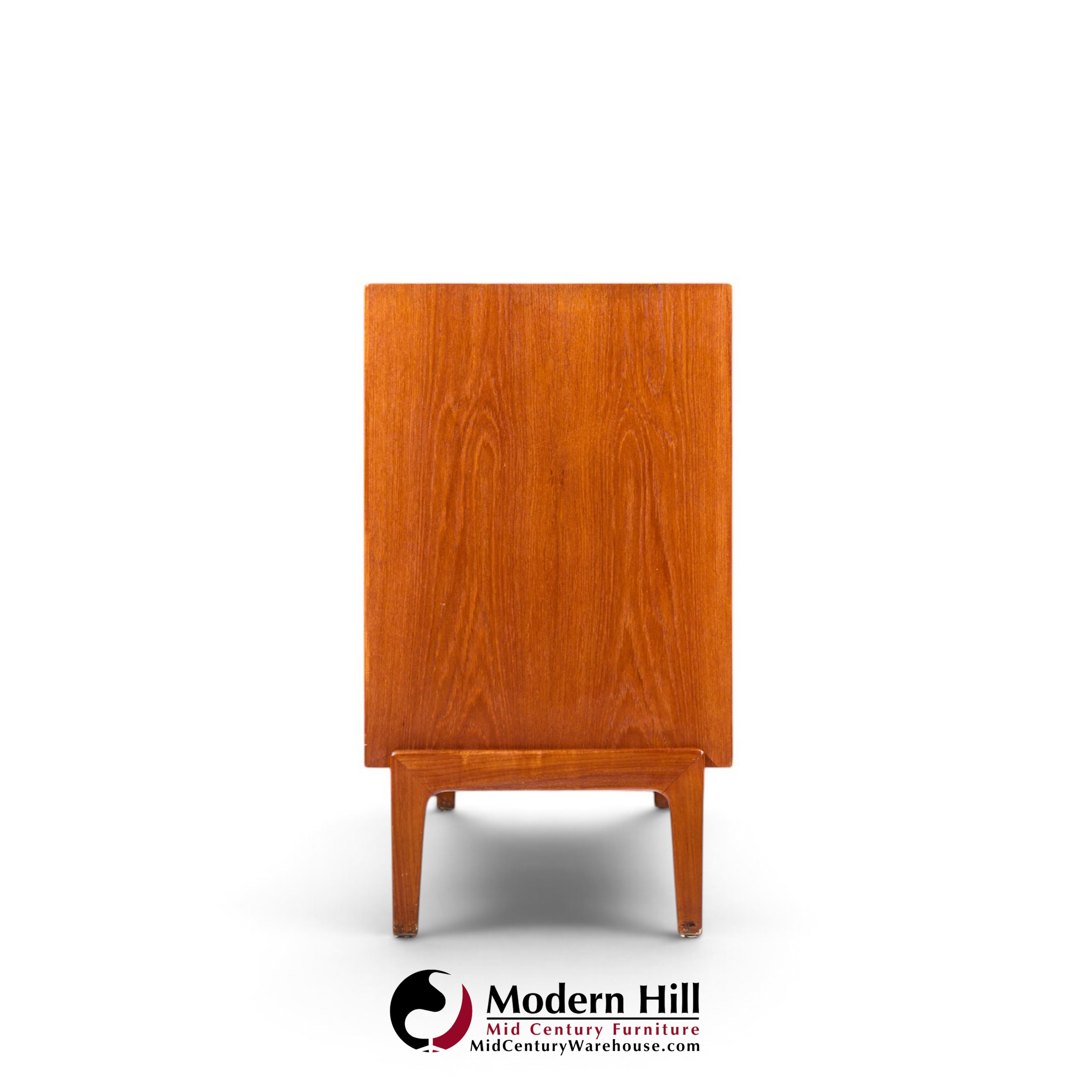dux style mid century walnut tambour door credenza