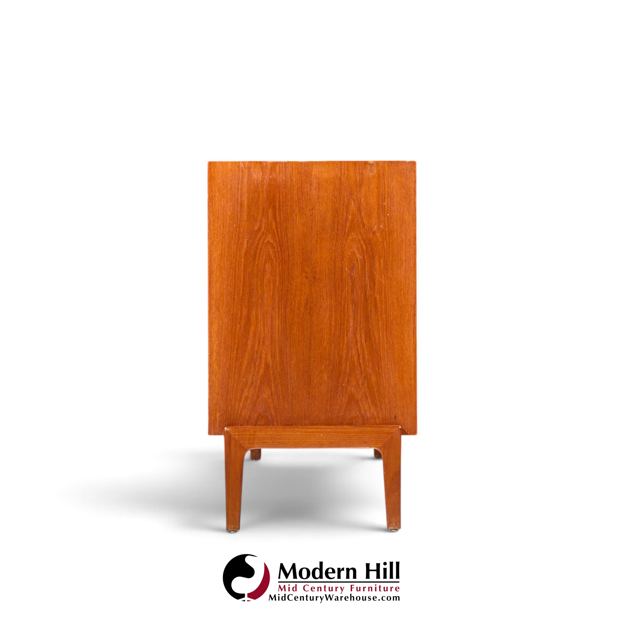 dux style mid century walnut tambour door credenza