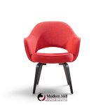 eero saarinen for knoll mid century bentwood executive dining chairs - set of 6