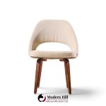 eero saarinen for knoll mid century bentwood executive dining chairs - set of 6